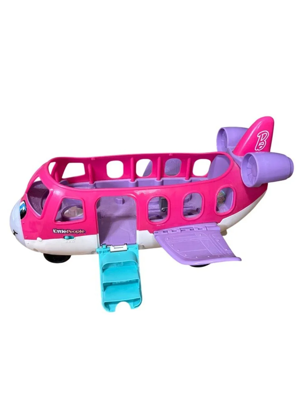 Fisher-Price Little People Barbie Dream Plane Pink Musical Toy Airplane